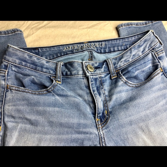 American Eagle Outfitters Jegging Long Jeans Sz 8 - Picture 4 of 5
